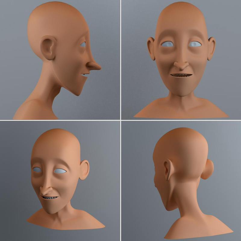 render 3d cabeza payaso cuerpo enrique f brull marketing online